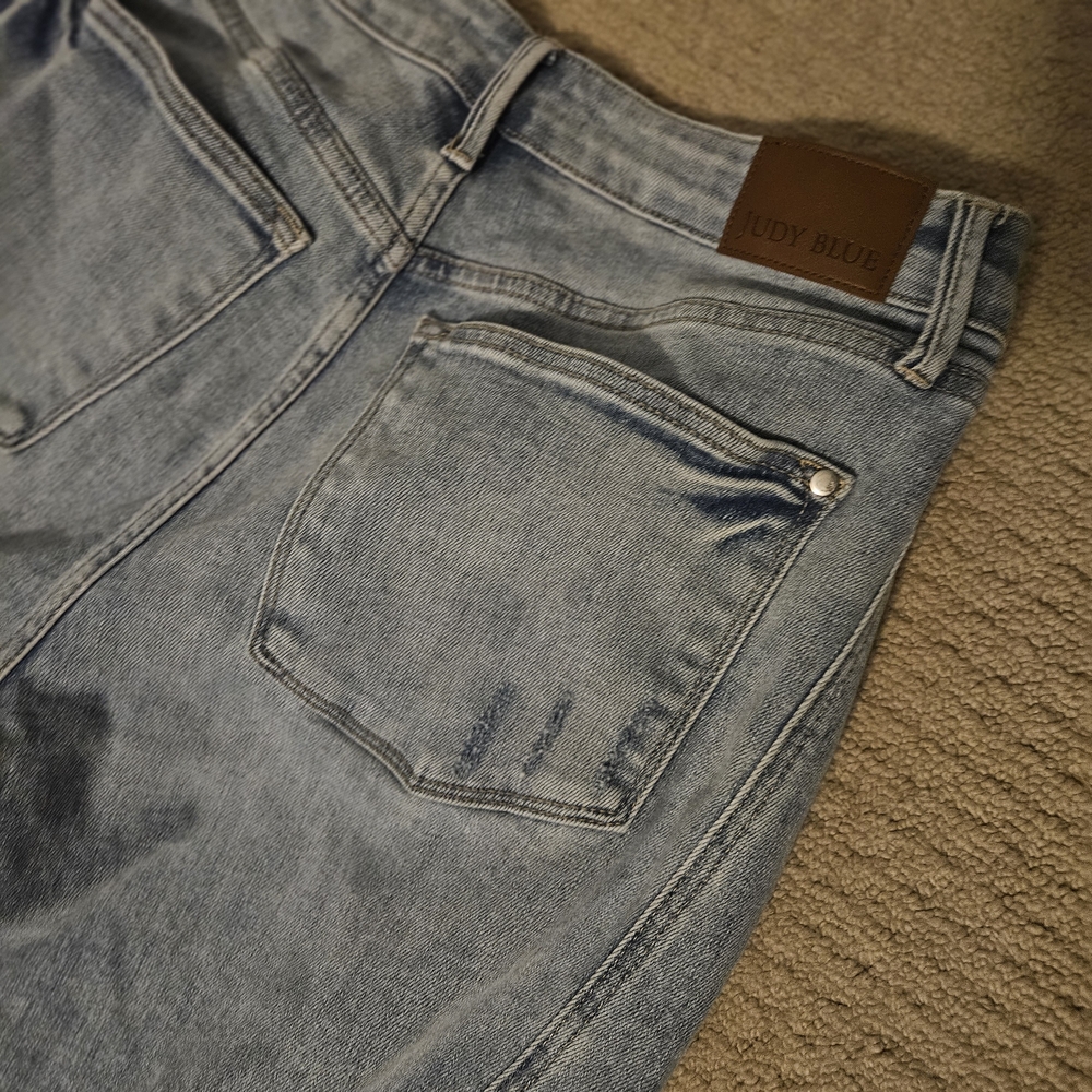 Judy Blue Barrel Leg High Rise Light Wash Denim Jeans 16W - Picture 5 of 6